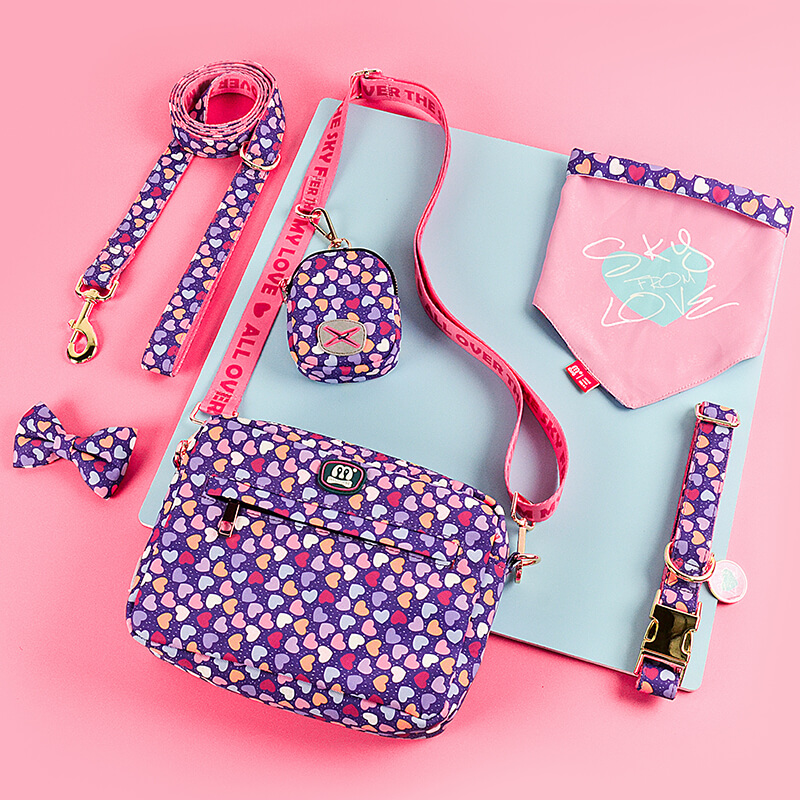 Color Blooming Series 7 Pieces Set Purple Heart