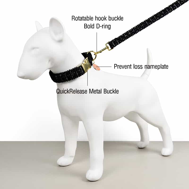 Dog Collar Leash  Double Layer Thickening