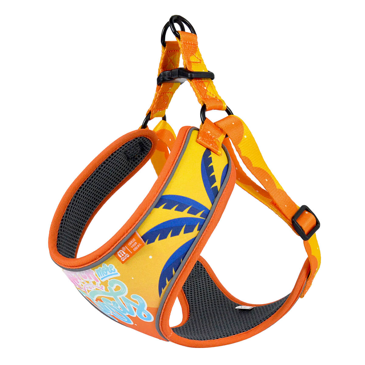 Dog Harness Tropical Island Style B
