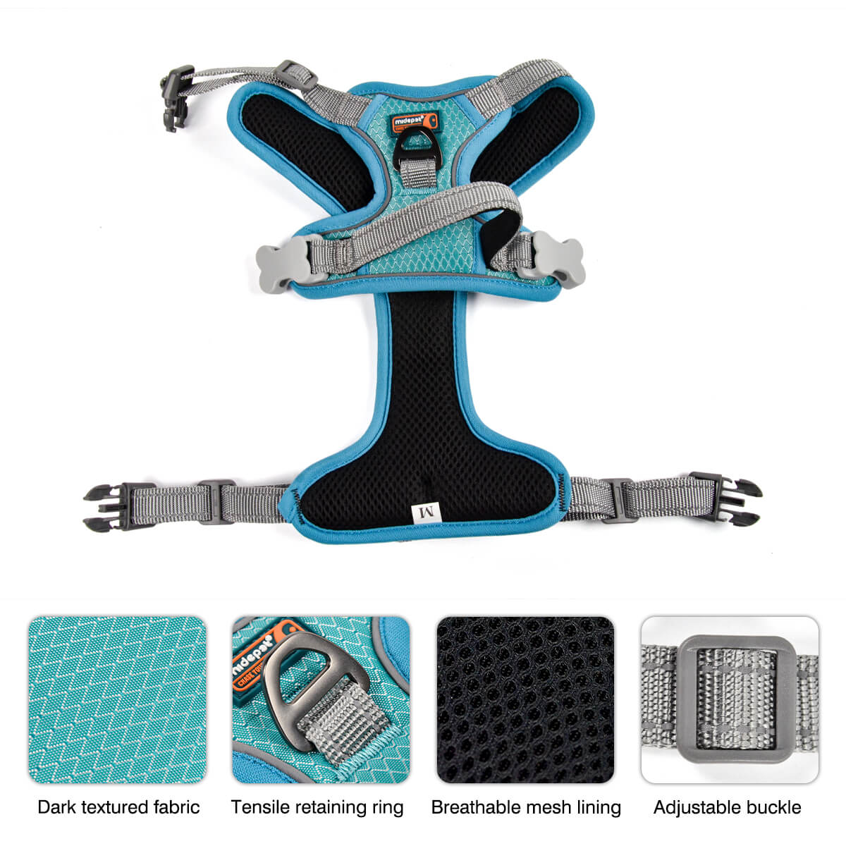No-pull Waterproof Dog Harness for Walking & Outdoor 