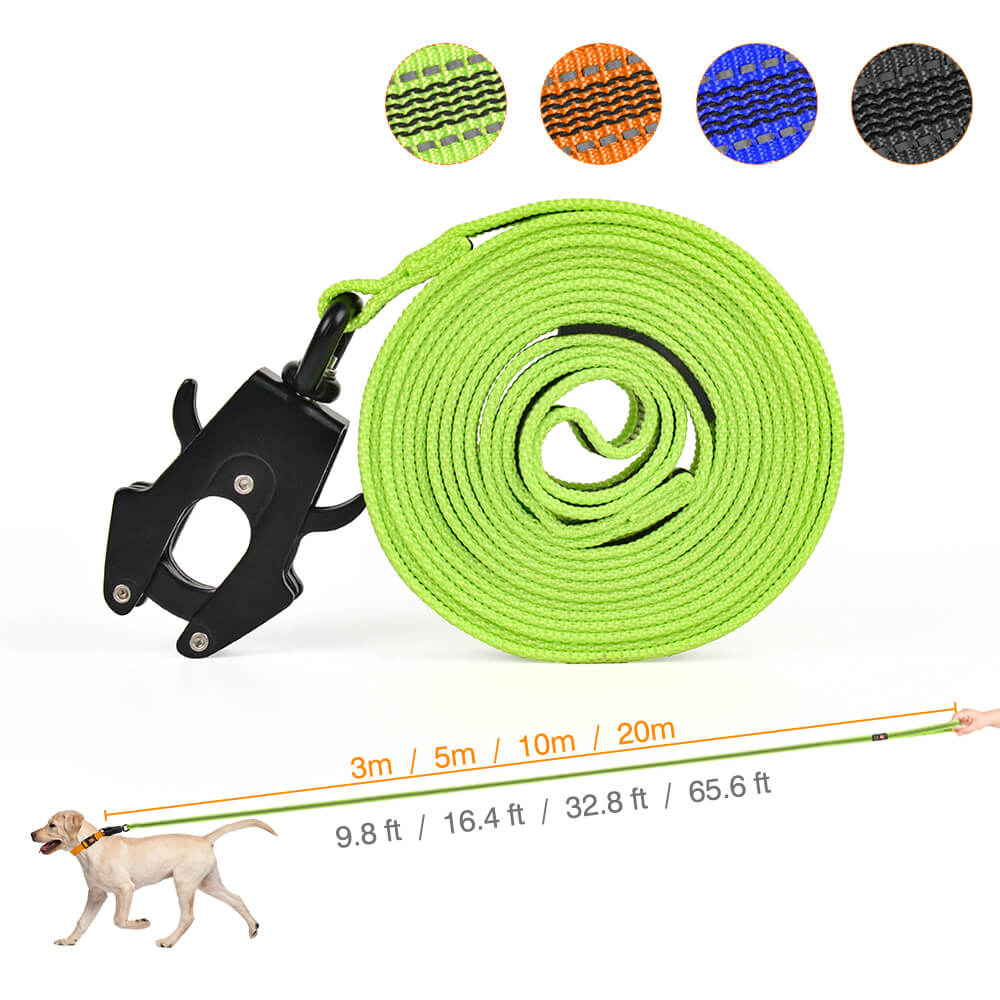 Extra Long Dog Leash Reflective Strip Design