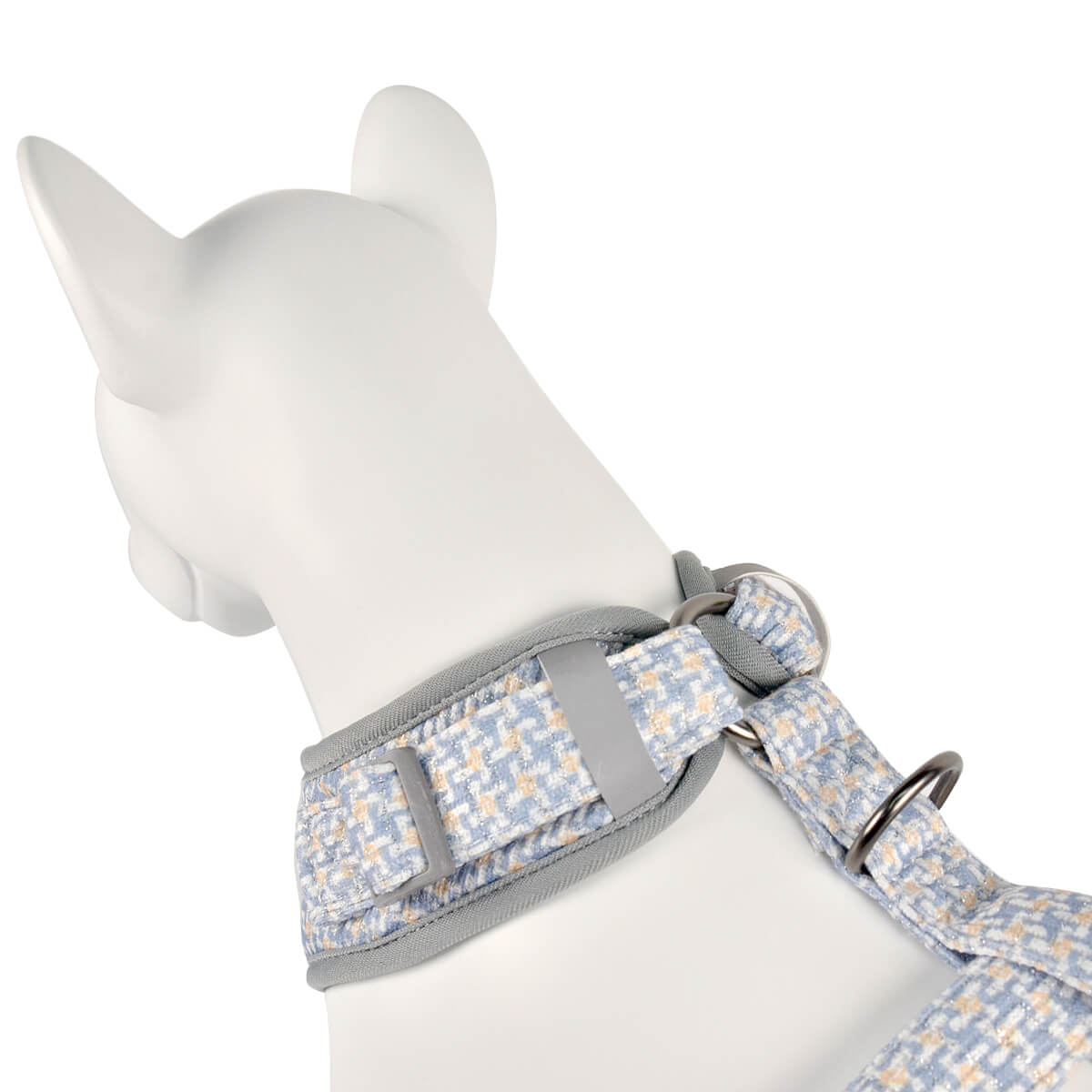 Dog Harness Houndstooth and Poop Bag Holder