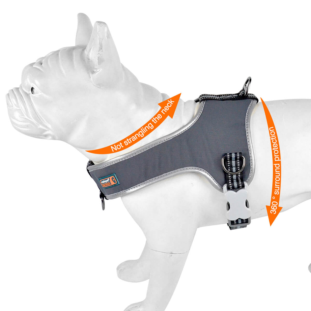 No Pull Dog Harness U1 Type Solid Color