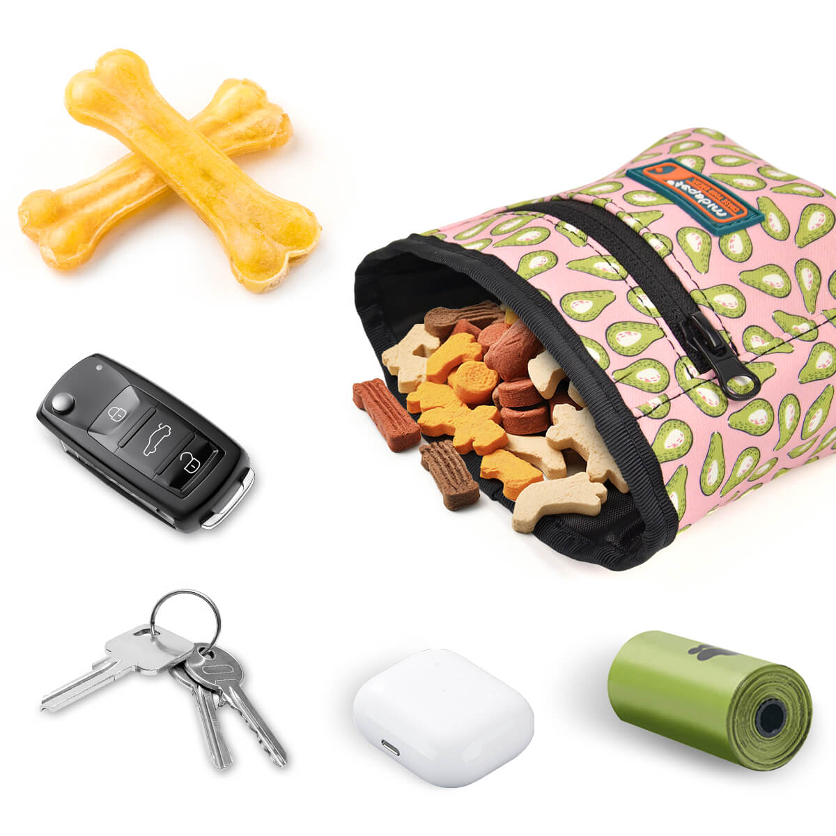 Color Blooming Dog Treat Pouch