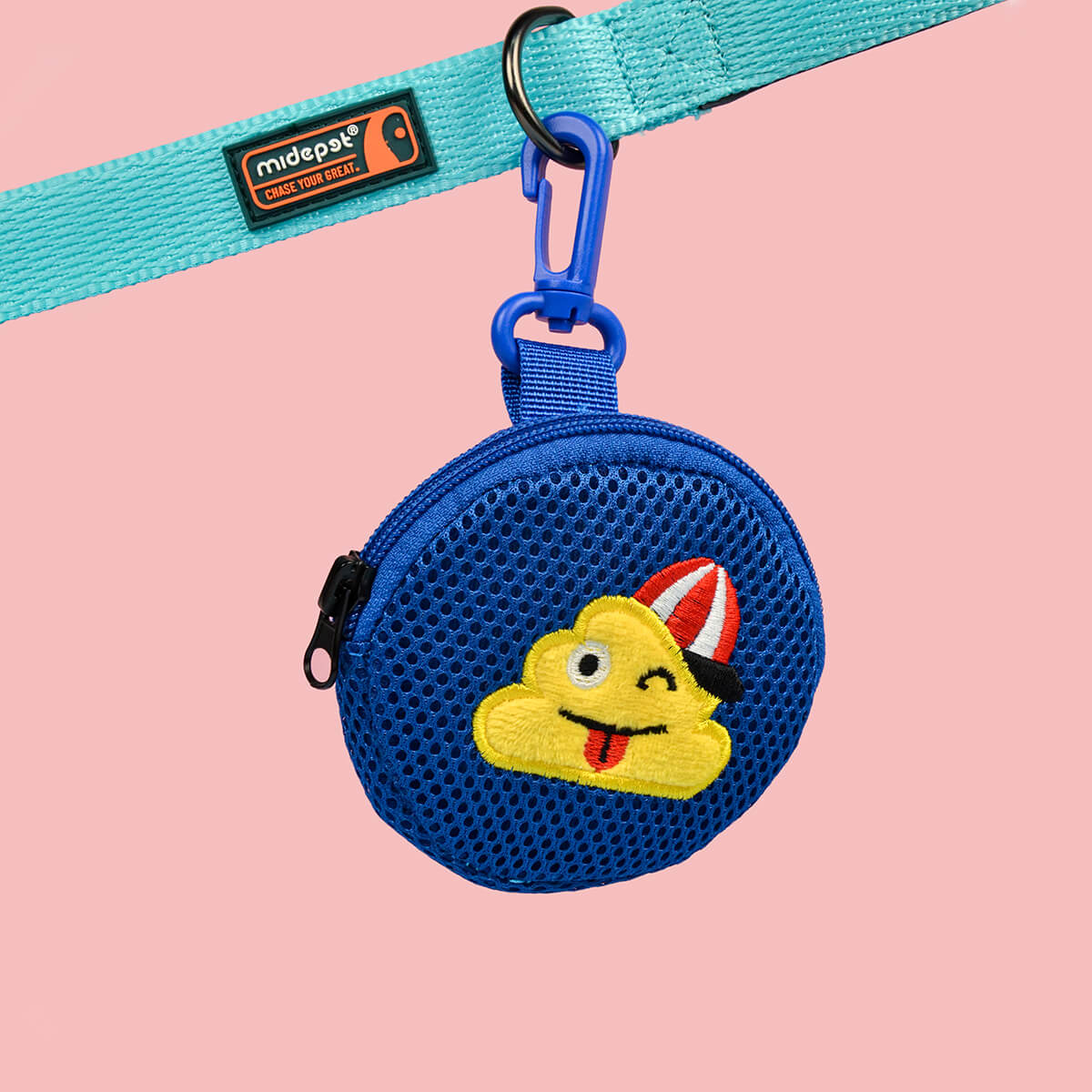 Dog Poop Bag Holder Mesh Embroidery