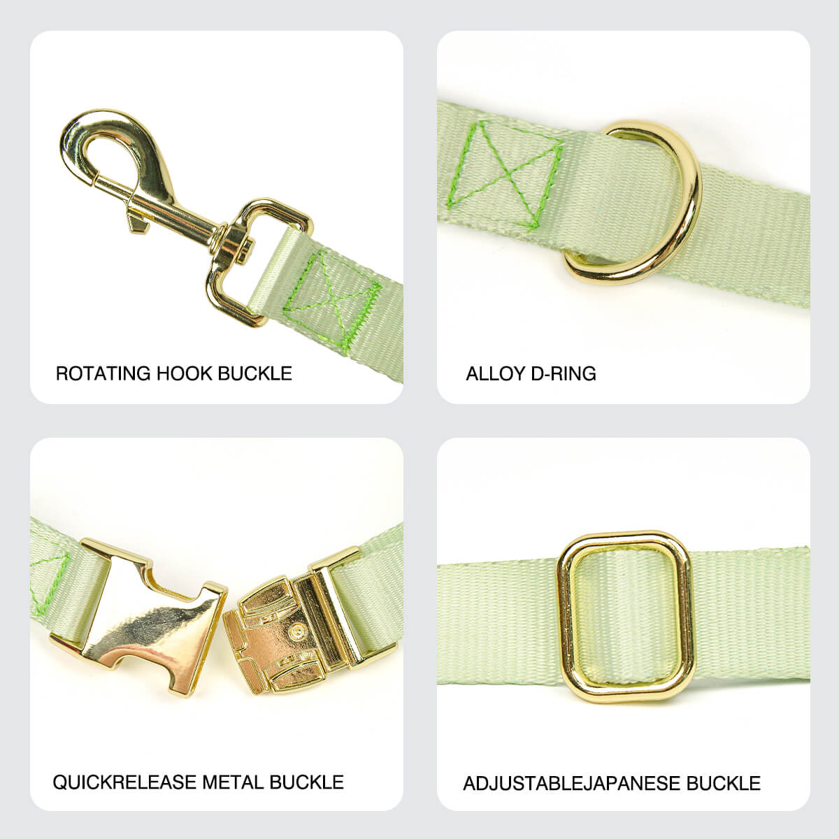 Dog Leash and Collar Pet travel 2-piece set