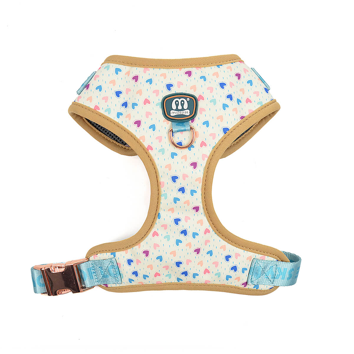 Color Blooming Series Dog Harness White Heart