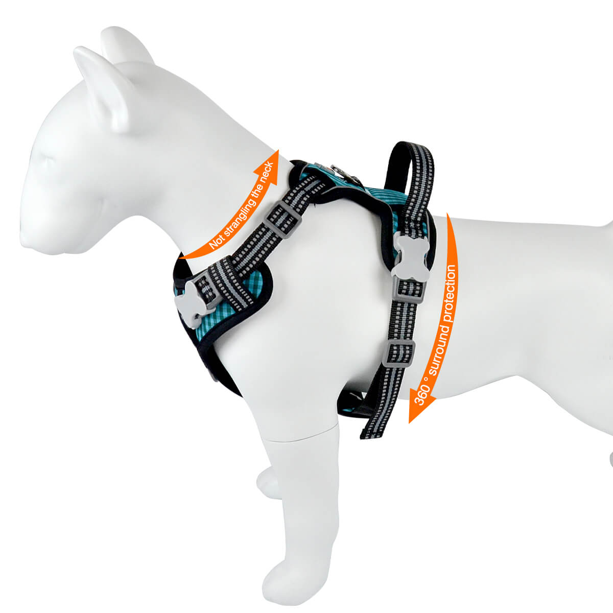Plaid Pattern No-pull Dog Harness for Walking & Outdoor 