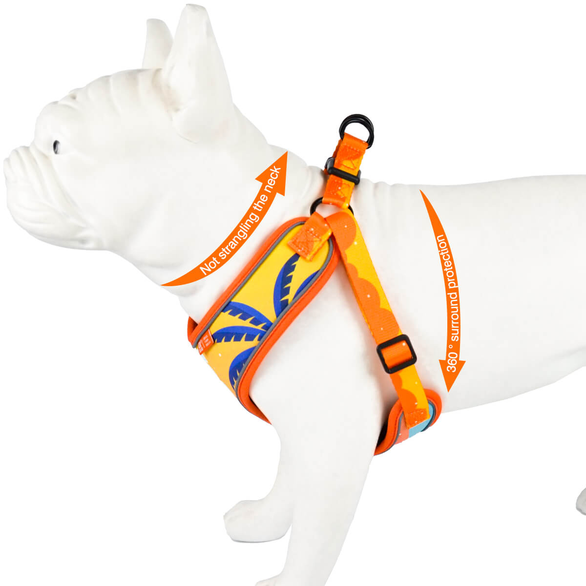 Dog Harness Tropical Island Style B