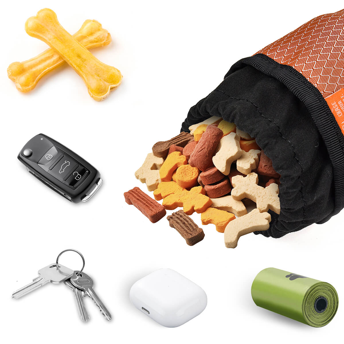 Dog Treats Bags Stripe Waterproofing