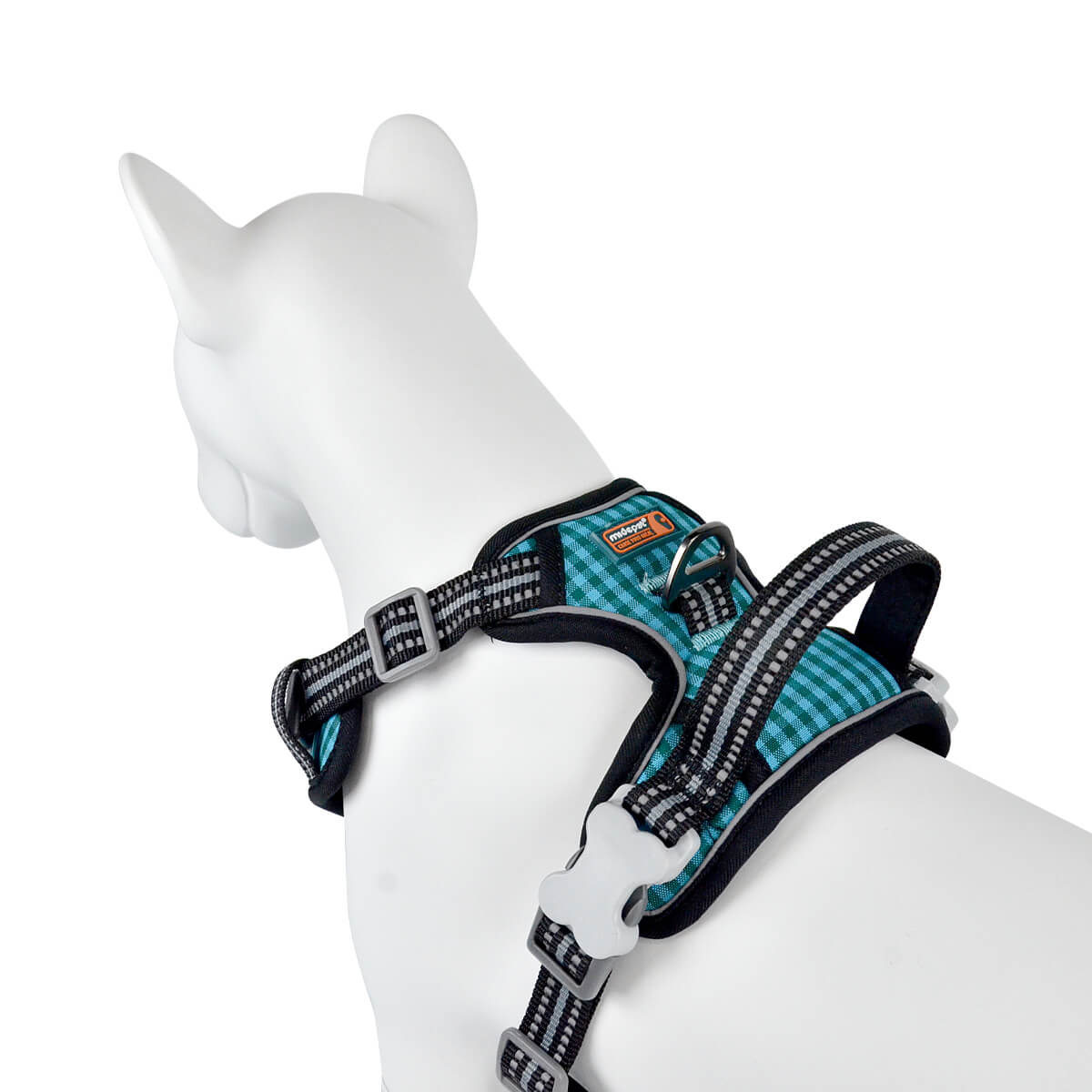 Plaid Pattern No-pull Dog Harness for Walking & Outdoor 