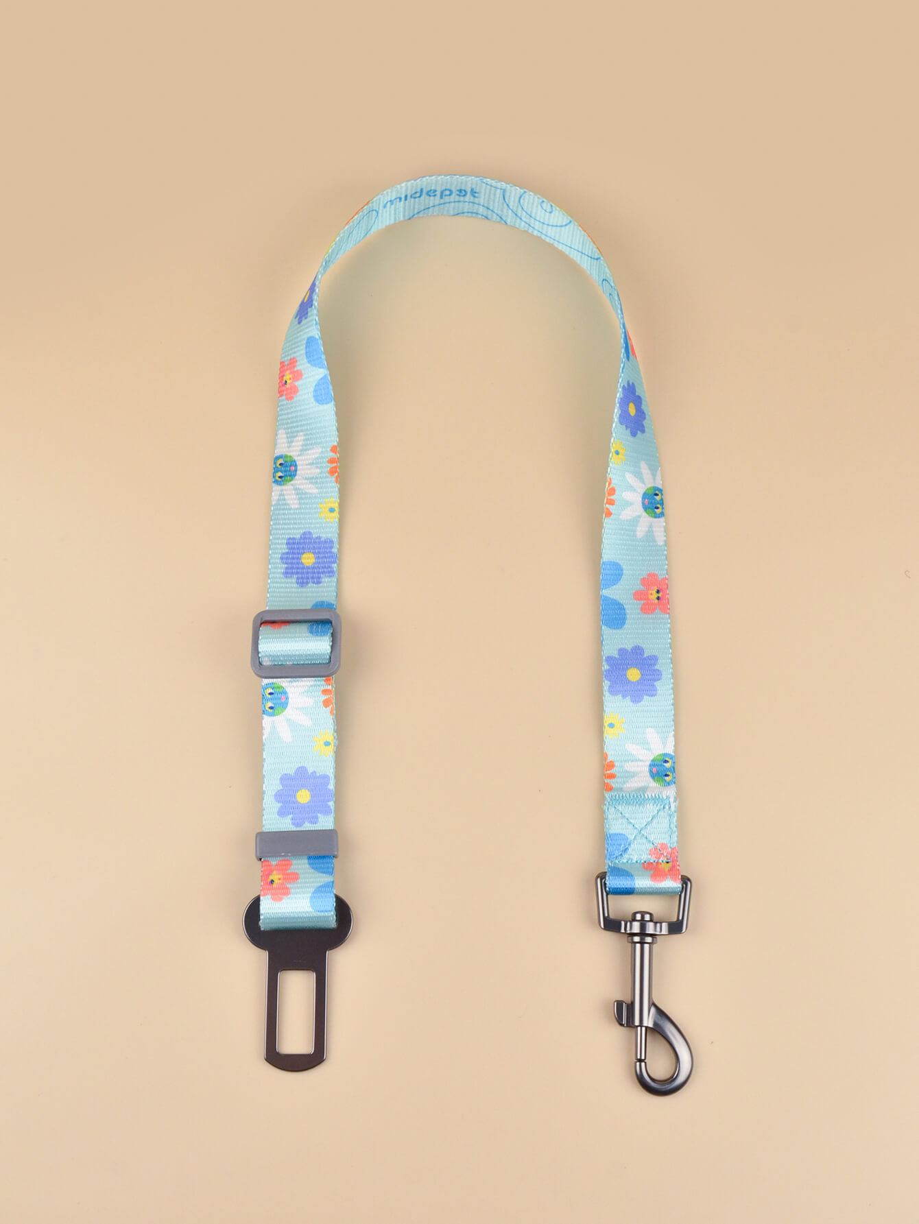Dog Seat Belt Dog Leash Sunflower Style