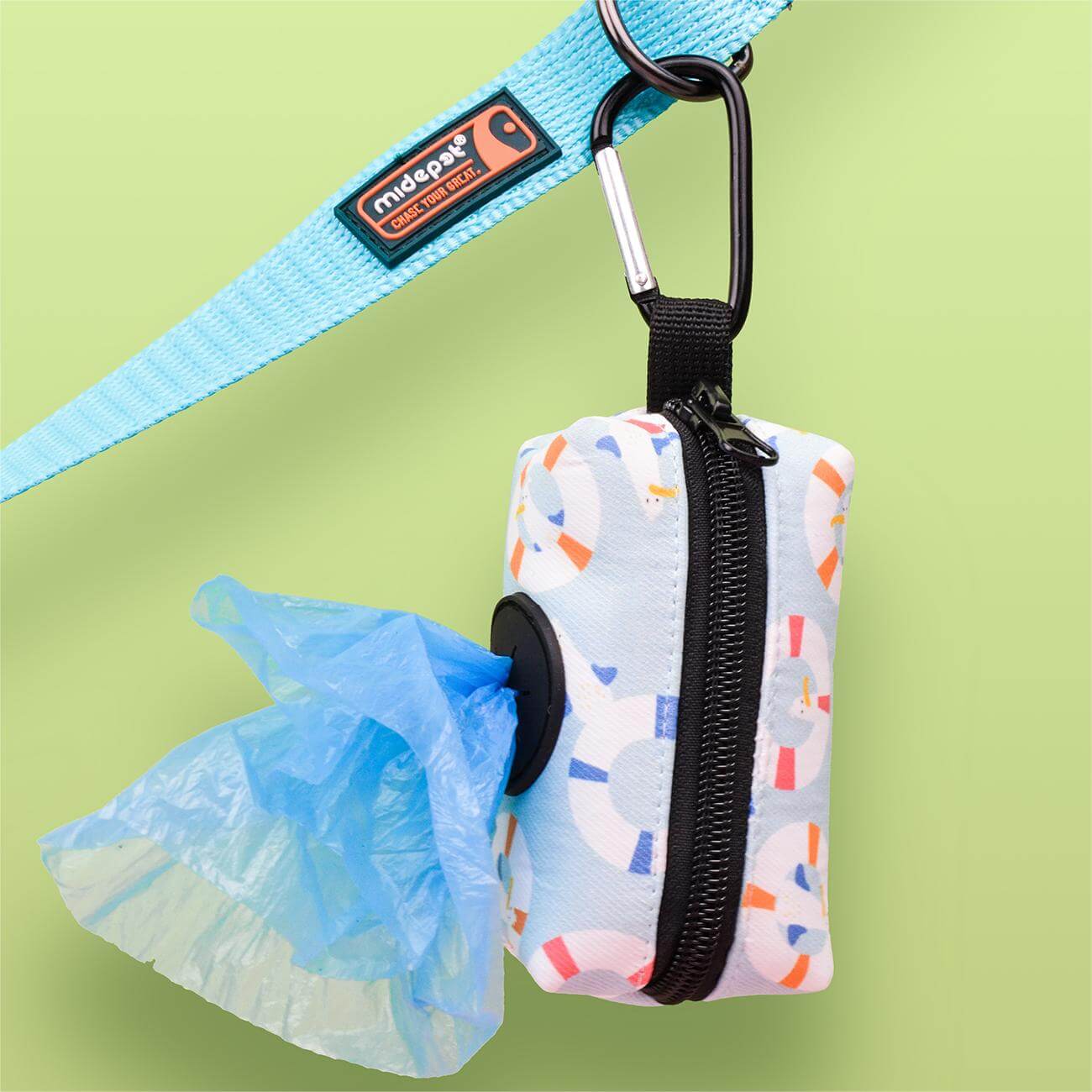 Dog Poop Bag Holder Swim Ring Pattern