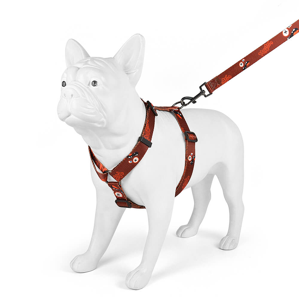 H Shaped Dog Harness and Leash Monster series