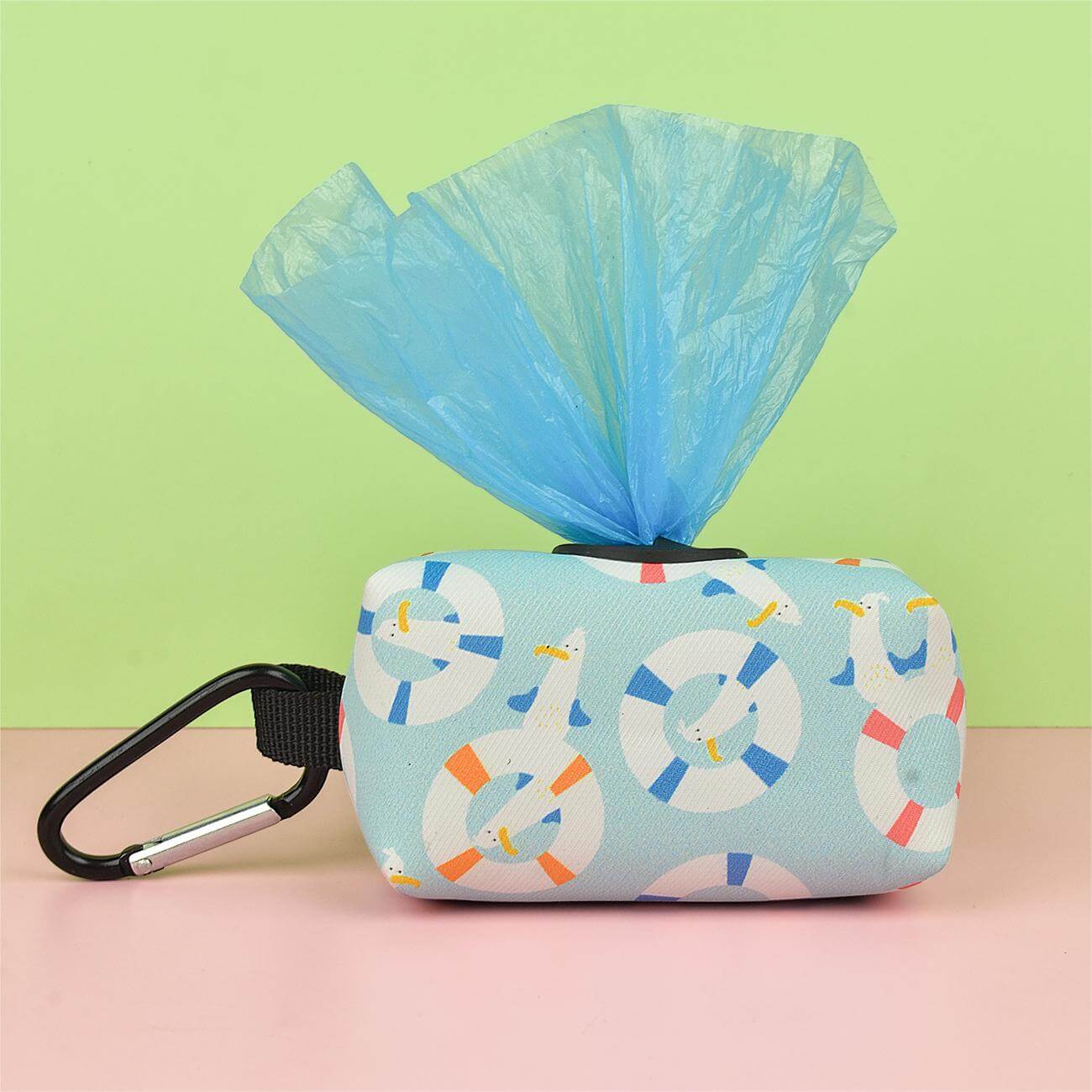 Dog Poop Bag Holder Swim Ring Pattern