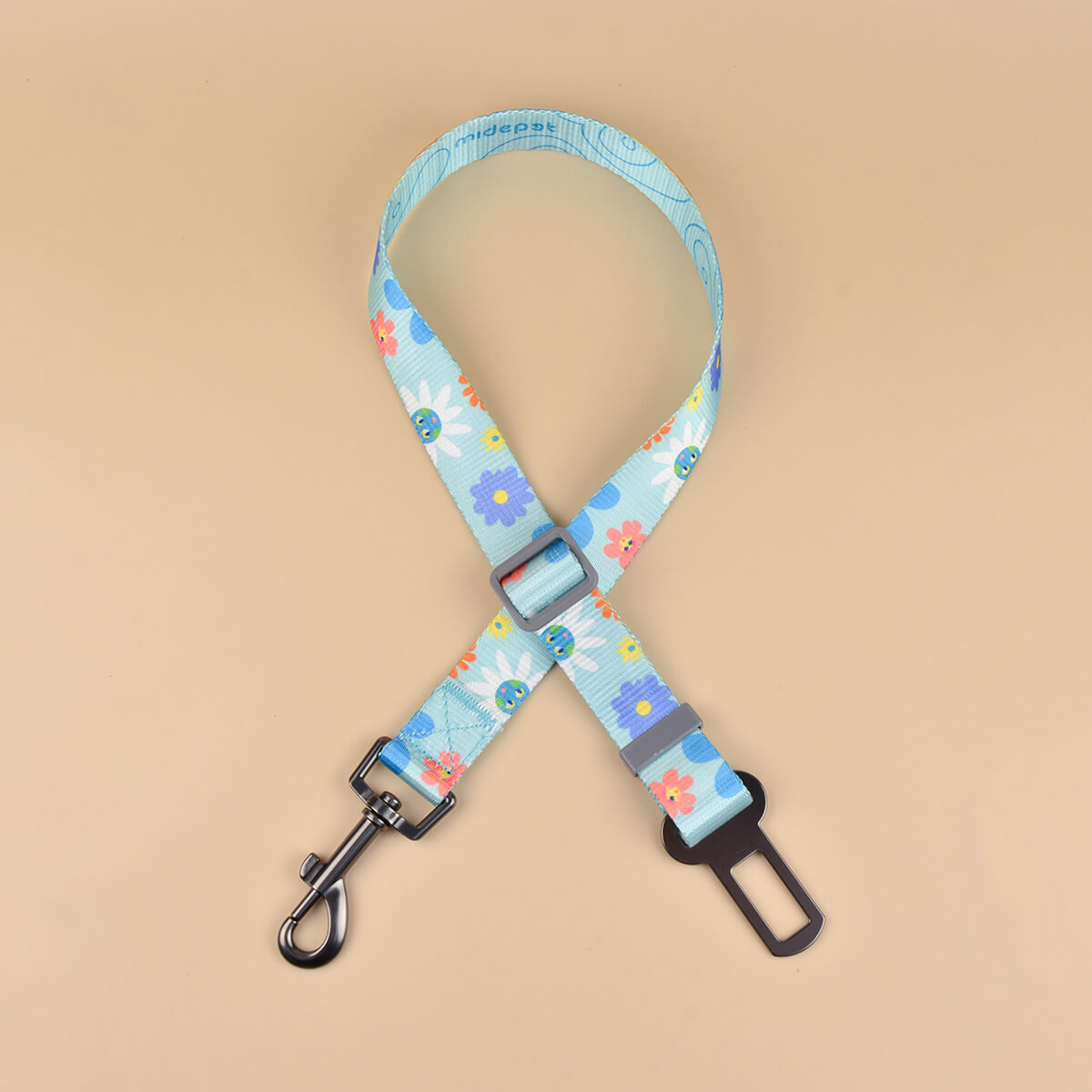 Dog Seat Belt Dog Leash Sunflower Style