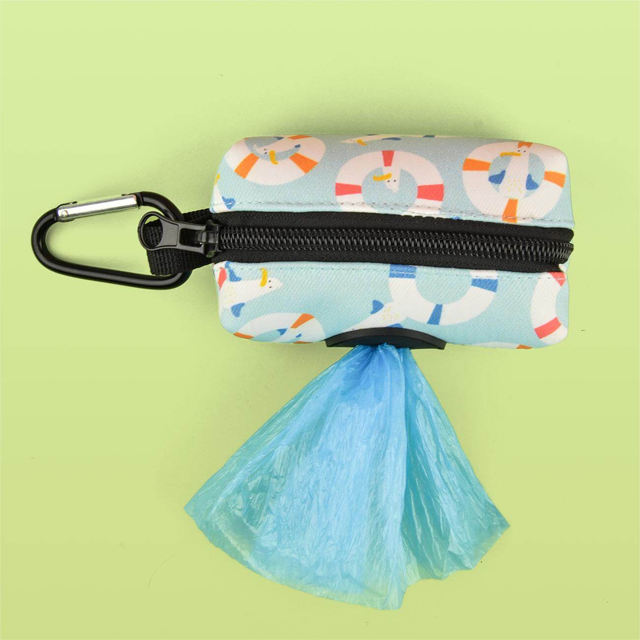 Dog Poop Bag Holder Swim Ring Pattern