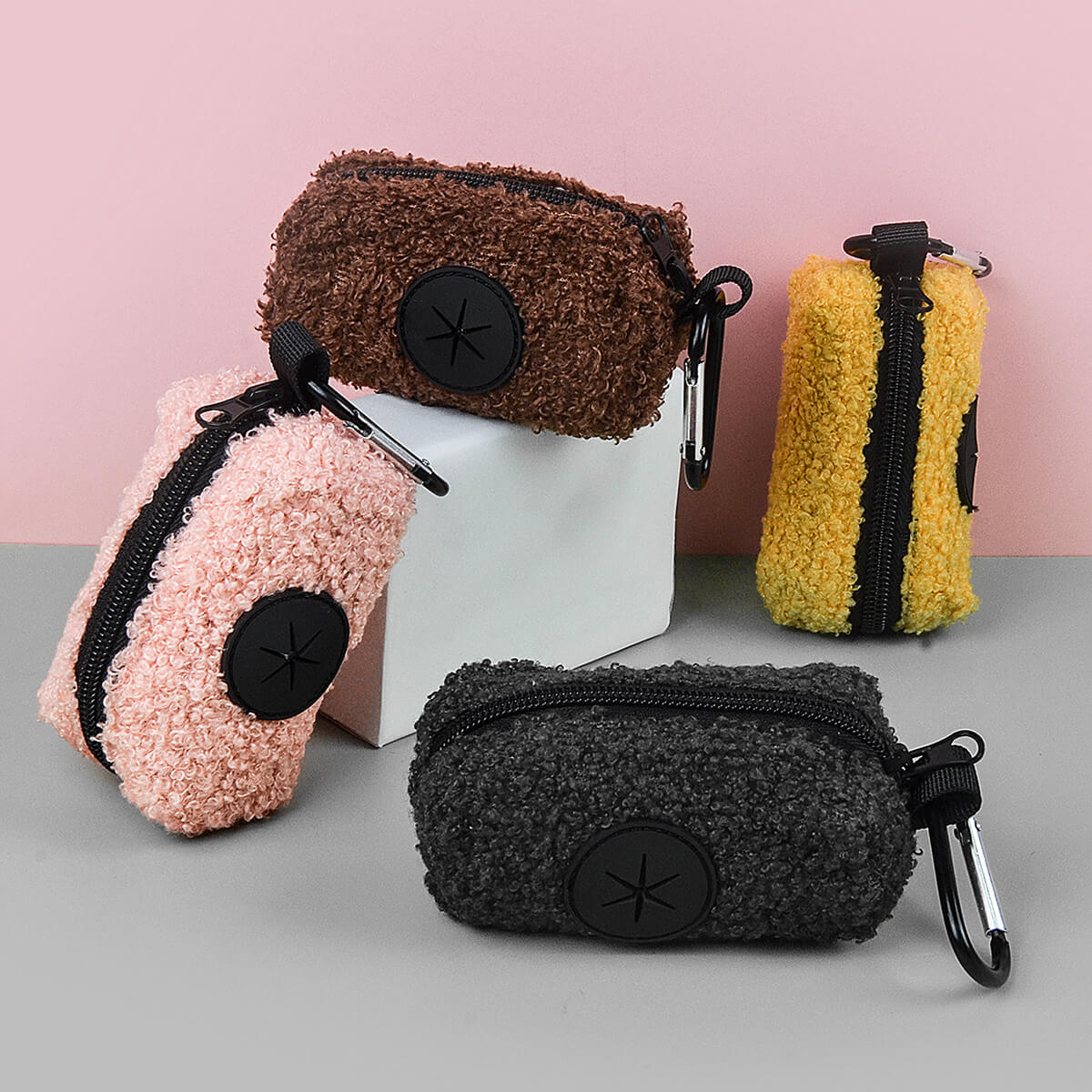 Dog Poop Bag Holder Plush Style