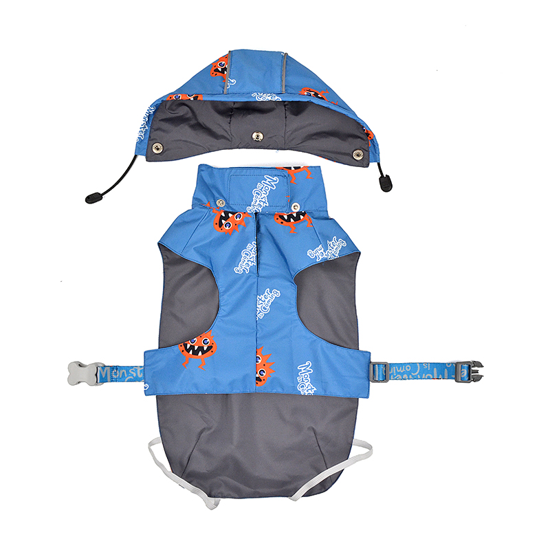 Moster is Coming Dog Rain Jacket