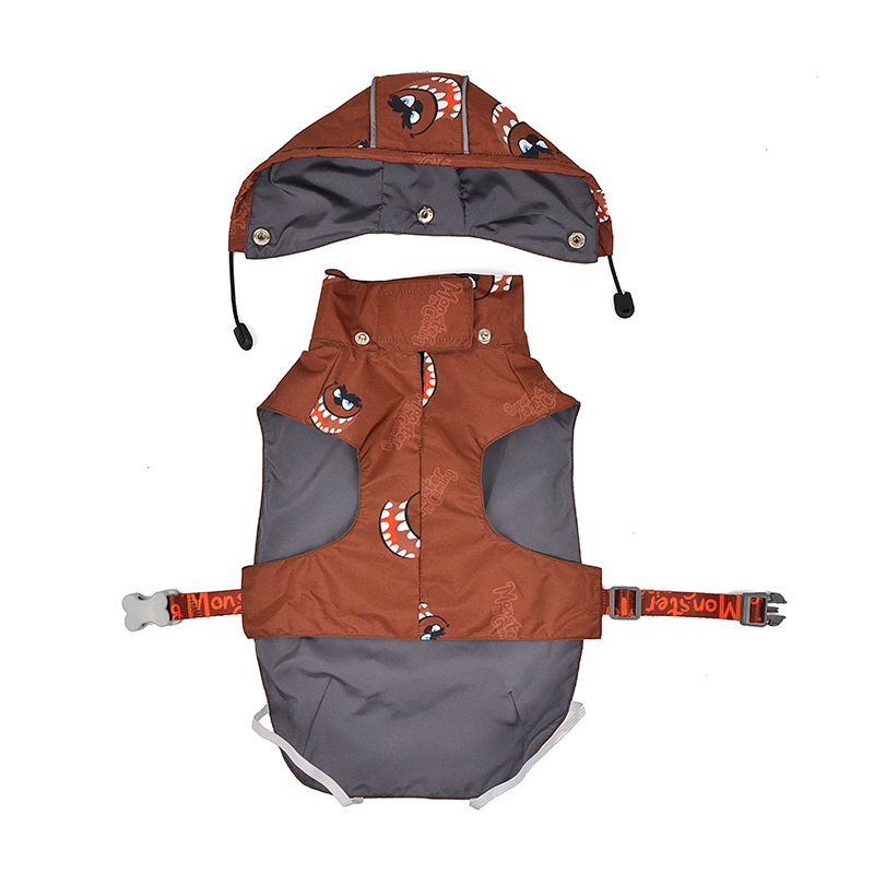 Moster is Coming Dog Rain Jacket