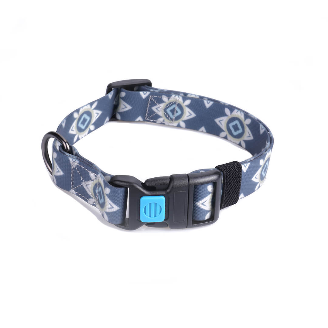 Solid Color PVC Dog Collar Waterproof