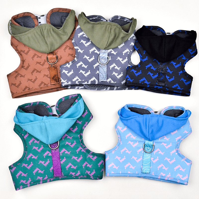No Pull Hooded Dog Harness Printing Design