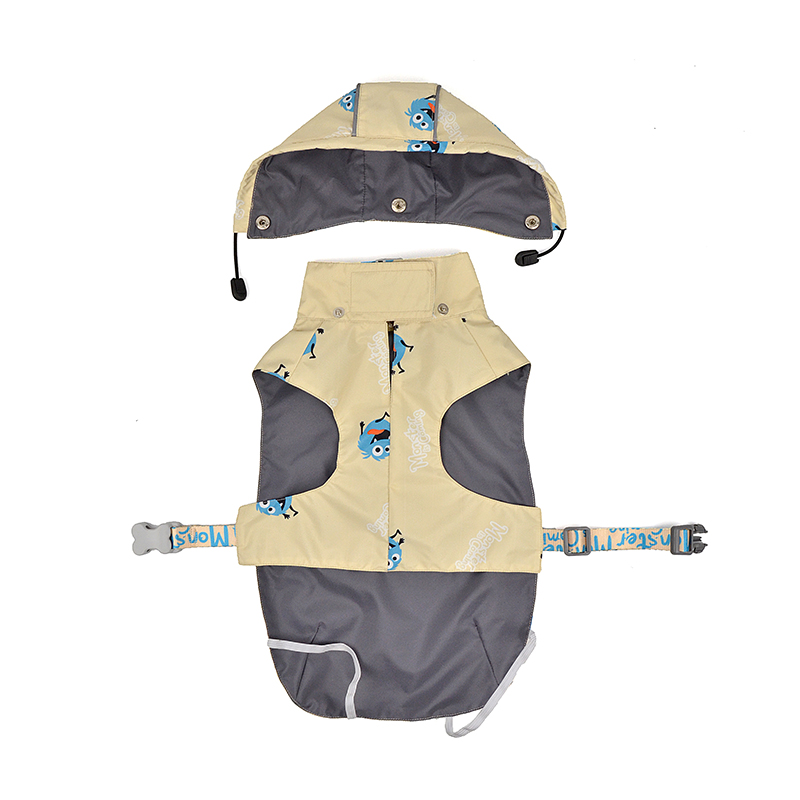Moster is Coming Dog Rain Jacket