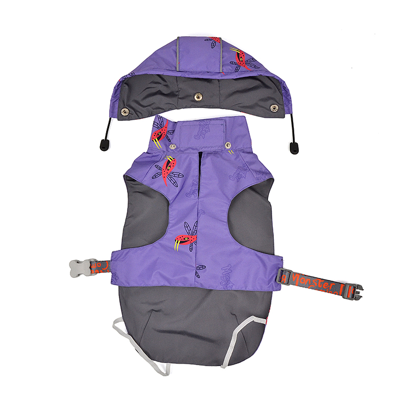 Moster is Coming Dog Rain Jacket