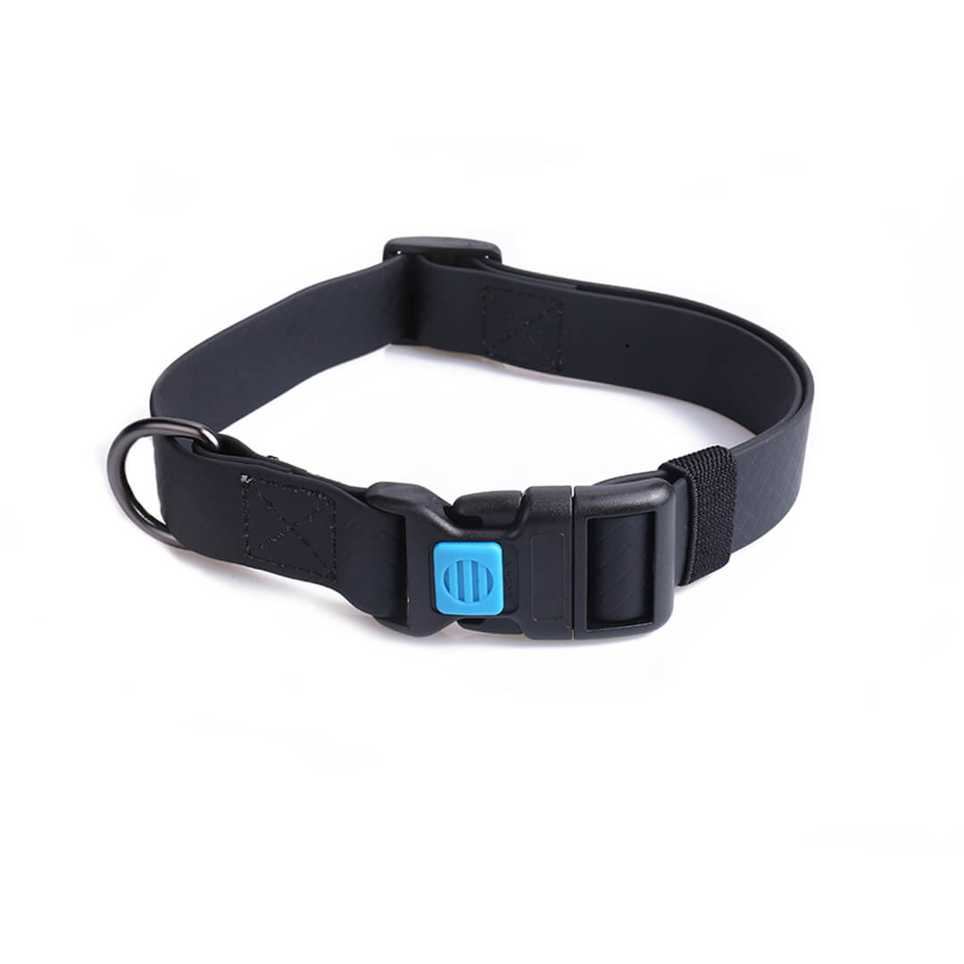 Solid Color PVC Dog Collar Waterproof
