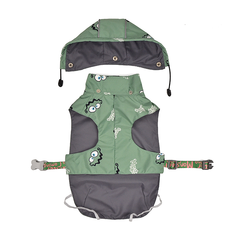 Moster is Coming Dog Rain Jacket