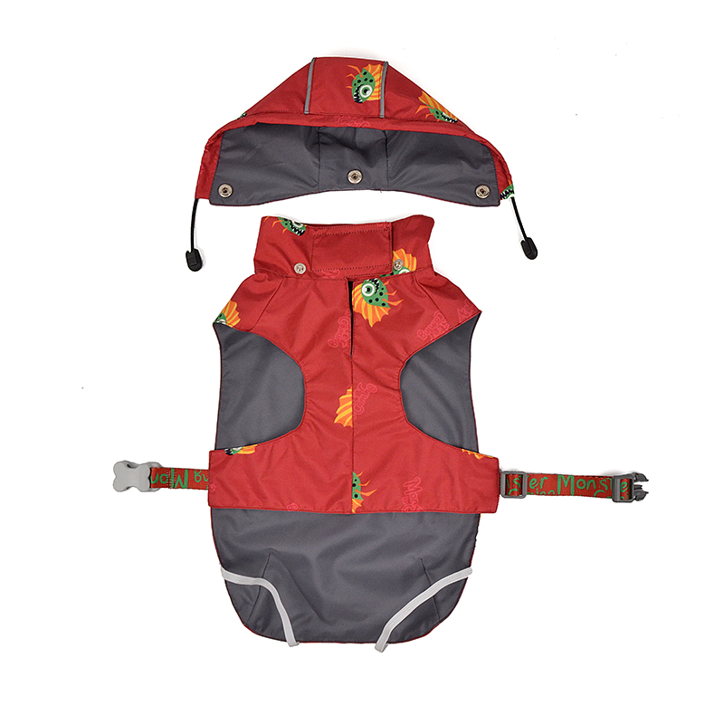 Moster is Coming Dog Rain Jacket