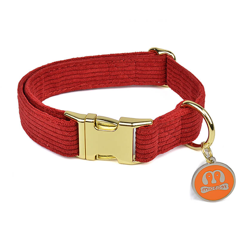 Pet Outing  Corduroy Collar