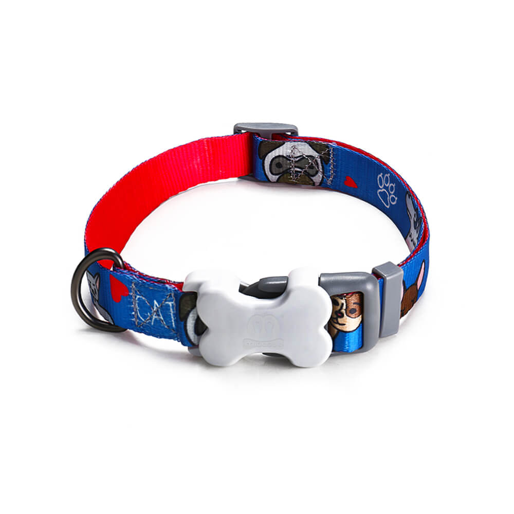 Animal Print Durable Dog Collar