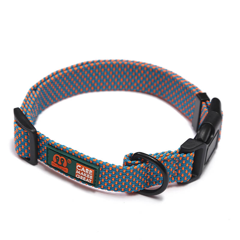Embellished Polka Dot Solid Color Dog Collar