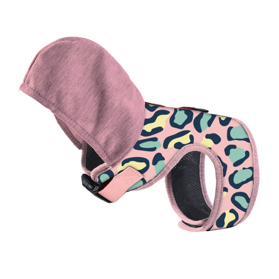 Cartoon Pattern Hooded Dog Harenss