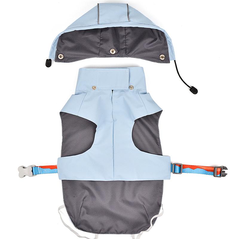 Solid Color Dog Rain Jacket