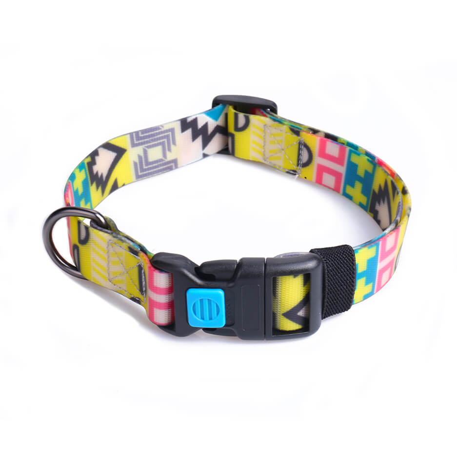 Solid Color PVC Dog Collar Waterproof