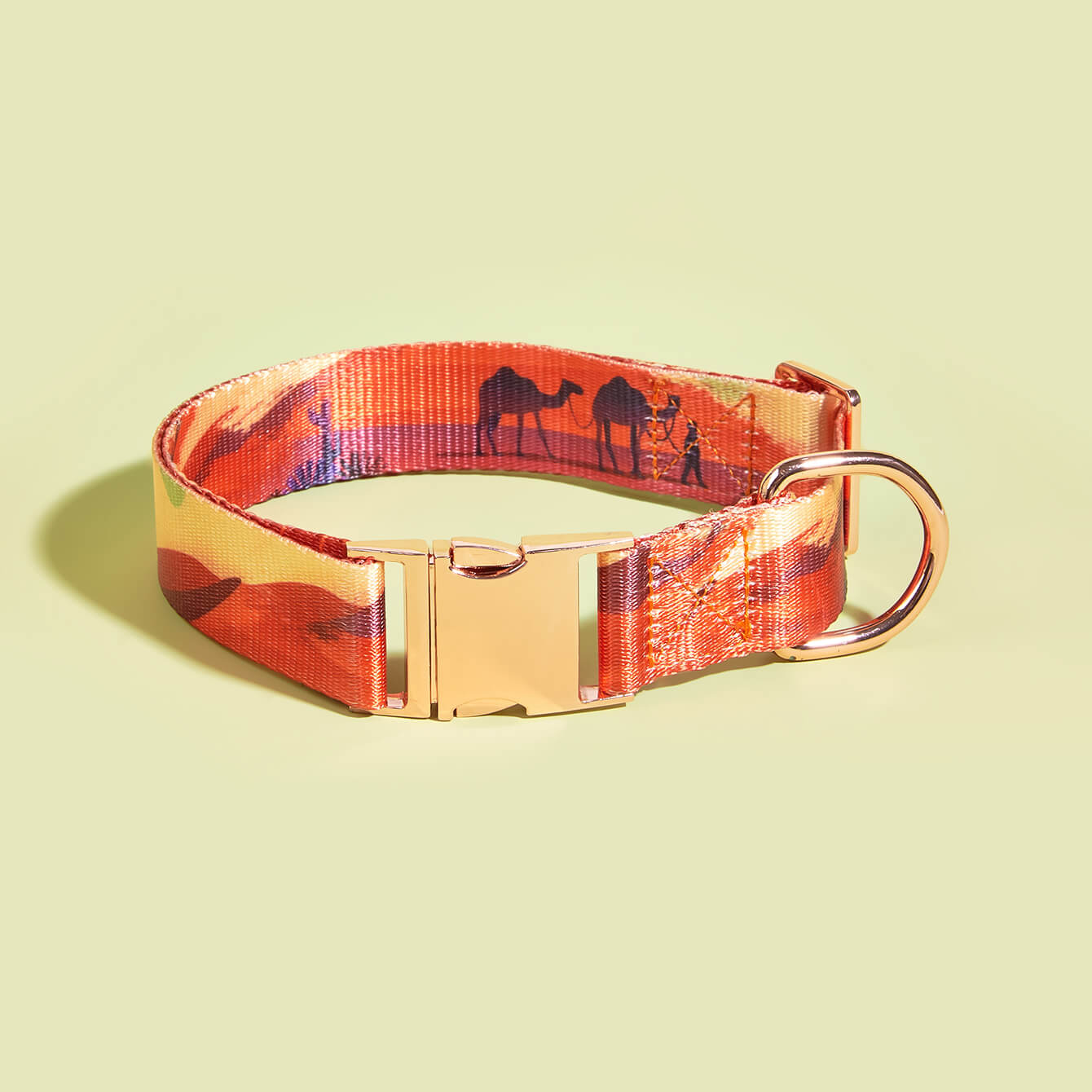 Geographical Landscape Printing Widen Dog Collar 