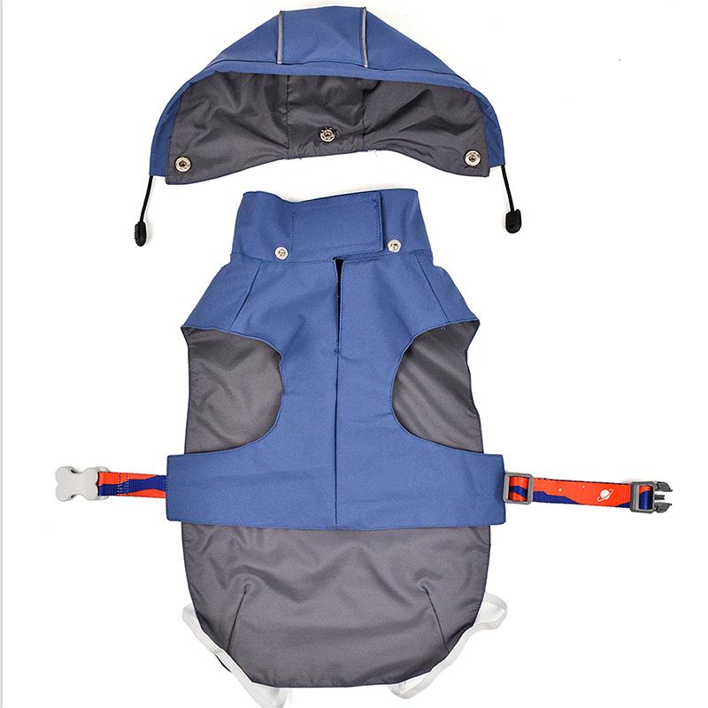 Solid Color Dog Rain Jacket