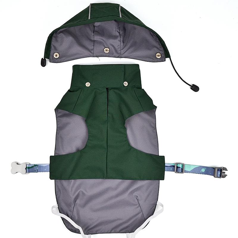 Solid Color Dog Rain Jacket