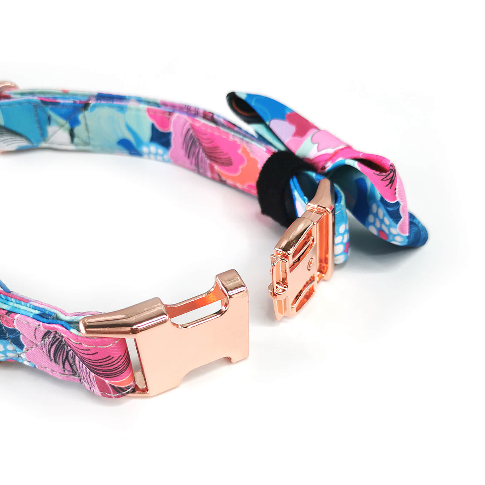 Cute Pattern Dog Collar with Bow Tie