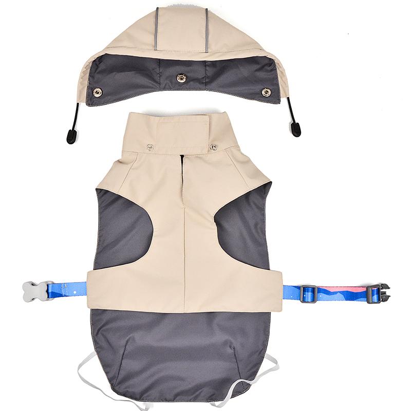 Solid Color Dog Rain Jacket