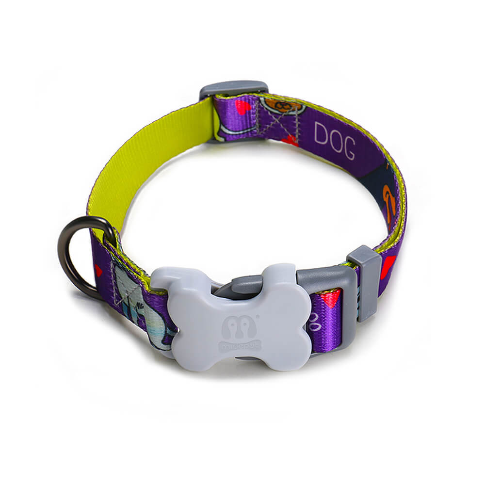 Animal Print Durable Dog Collar