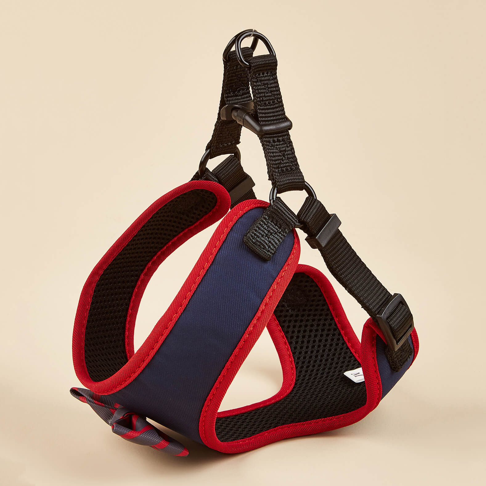 Bow tie solid color dogs harness