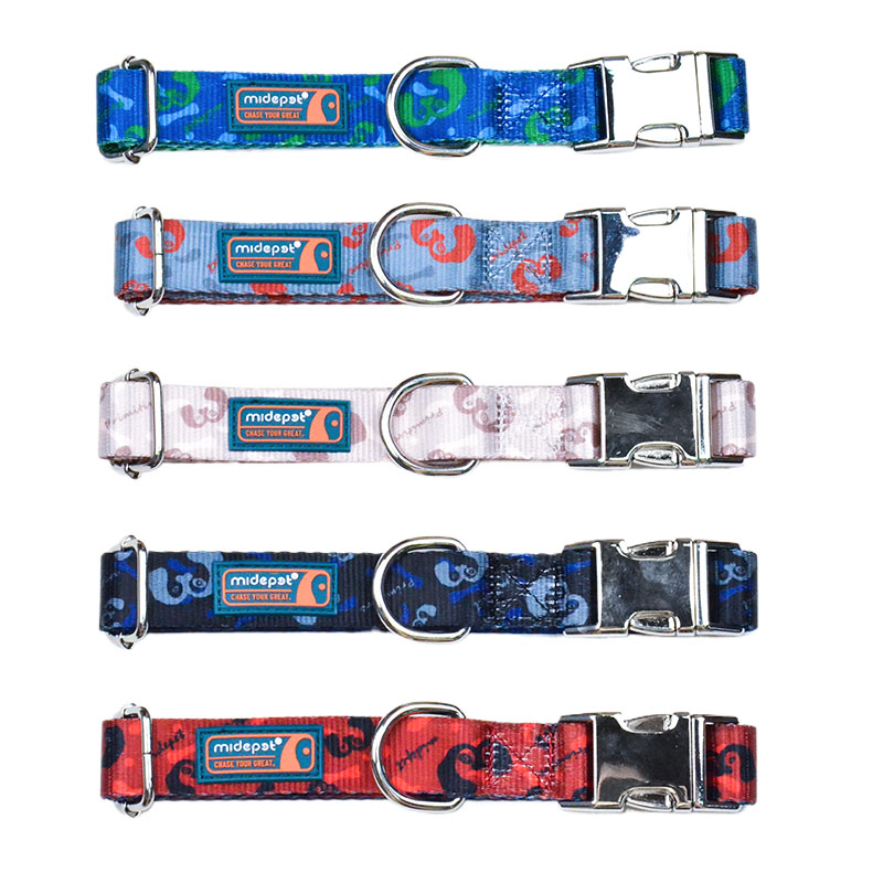 MIDEPET Branded Pattern and Dachshund Pattern Dog Collar
