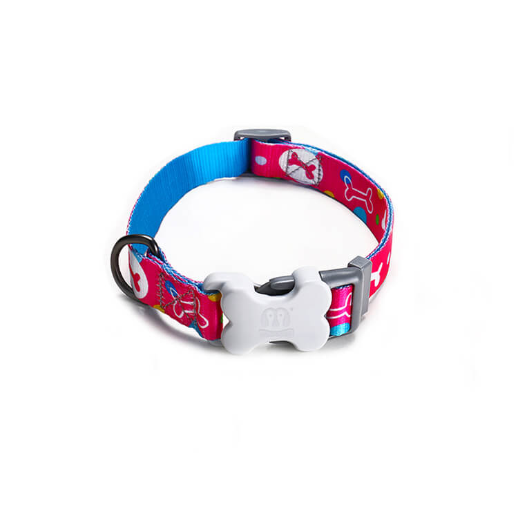 Bone Print Dog Collar