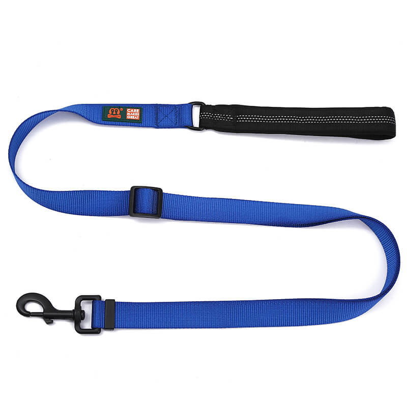 Nylon Handle Solid Color Dog Leash
