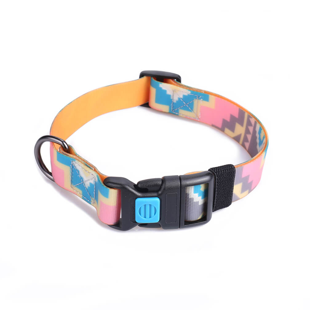 Solid Color PVC Dog Collar Waterproof