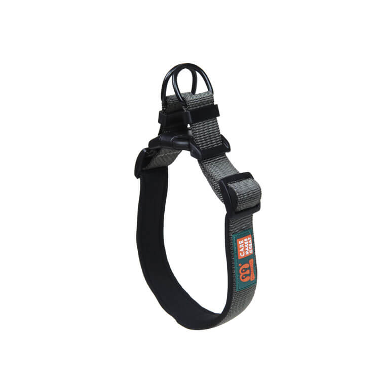 Two Adjustable Points Sole Color Neoprene Dog Collar