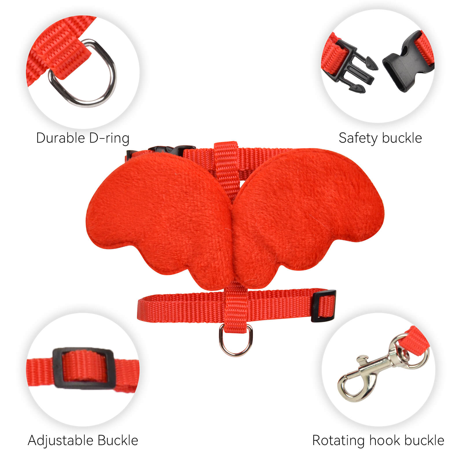 Best Cute Cat Harness with Leash Wings Design for Safe & Stylish Outdoor Adventures